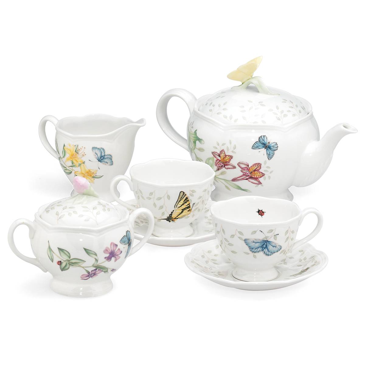 Butterfly Meadow 7-Piece Tea Set VinylsBase