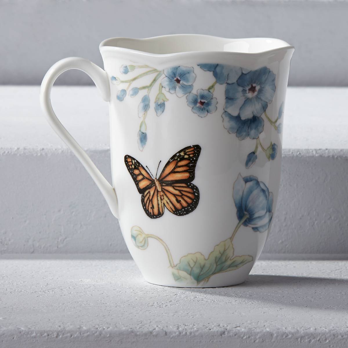 Butterfly Meadow Blue Mug VinylsBase