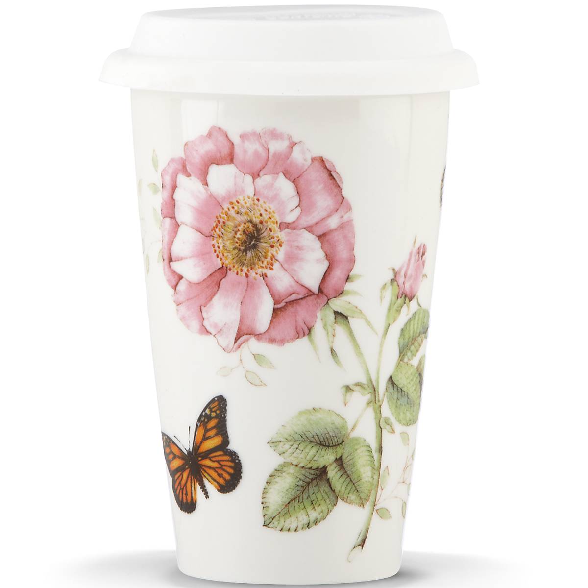 Butterfly Meadow Thermal Travel Mug VinylsBase