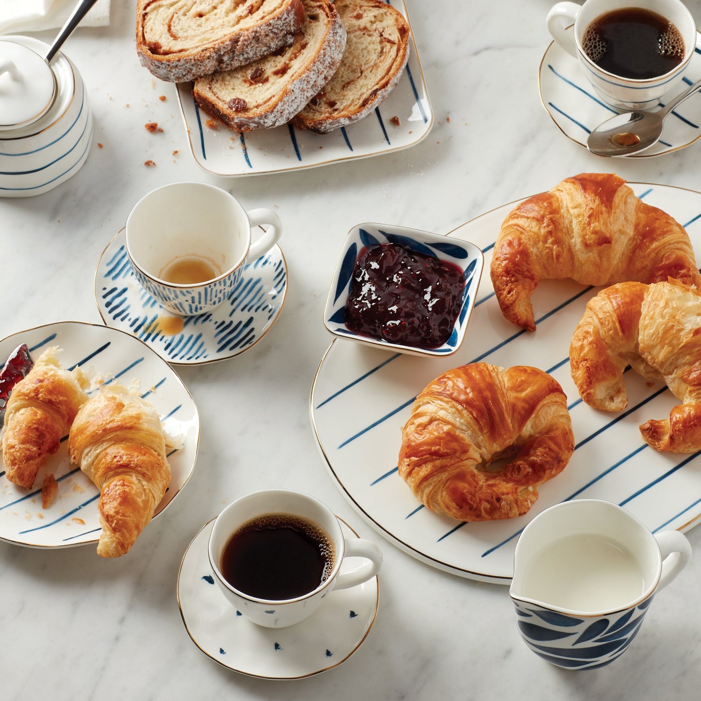 Blue Bay 8-Piece Espresso Cup & Saucer Set VinylsBase