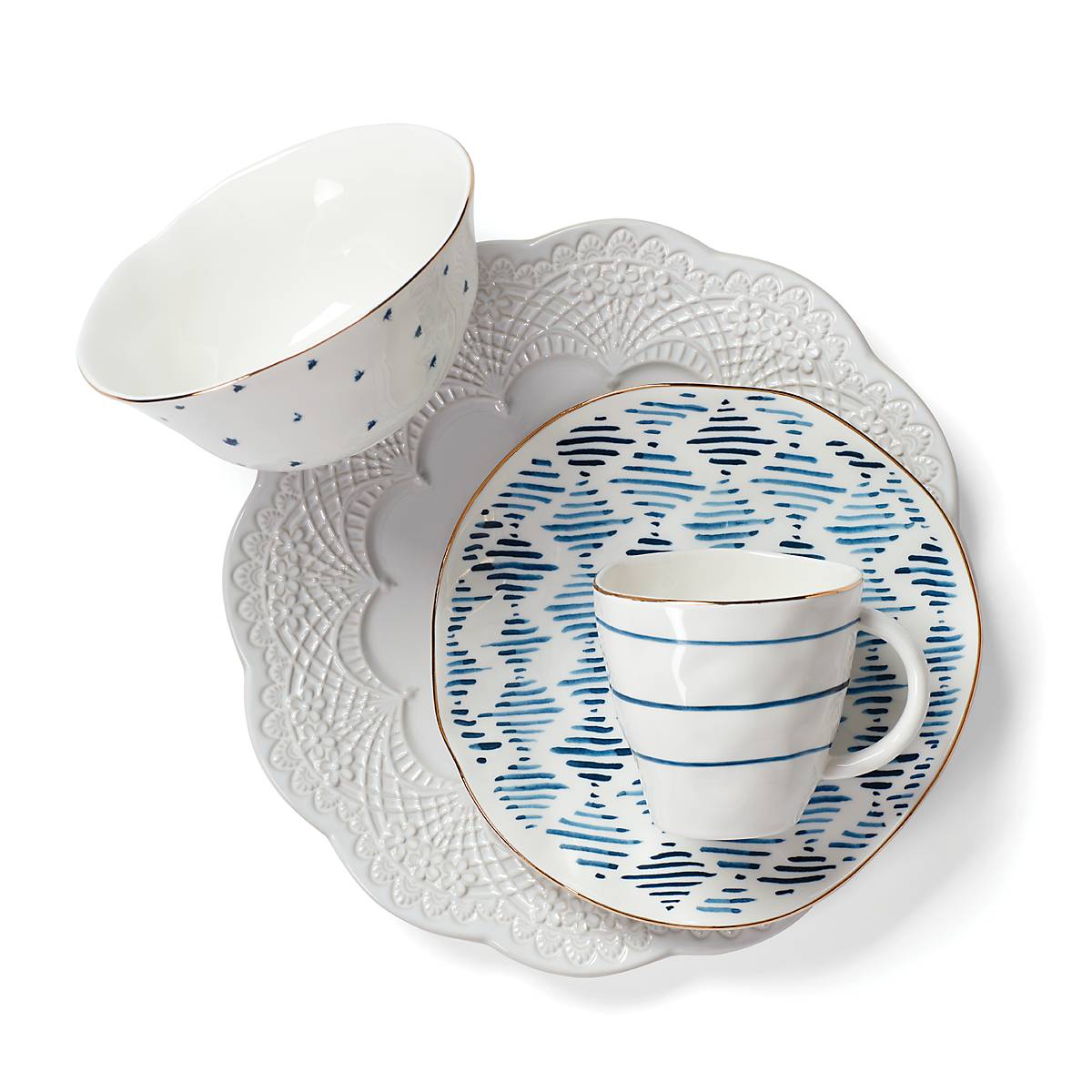 Blue Bay Dessert Mugs - Set of 4 VinylsBase