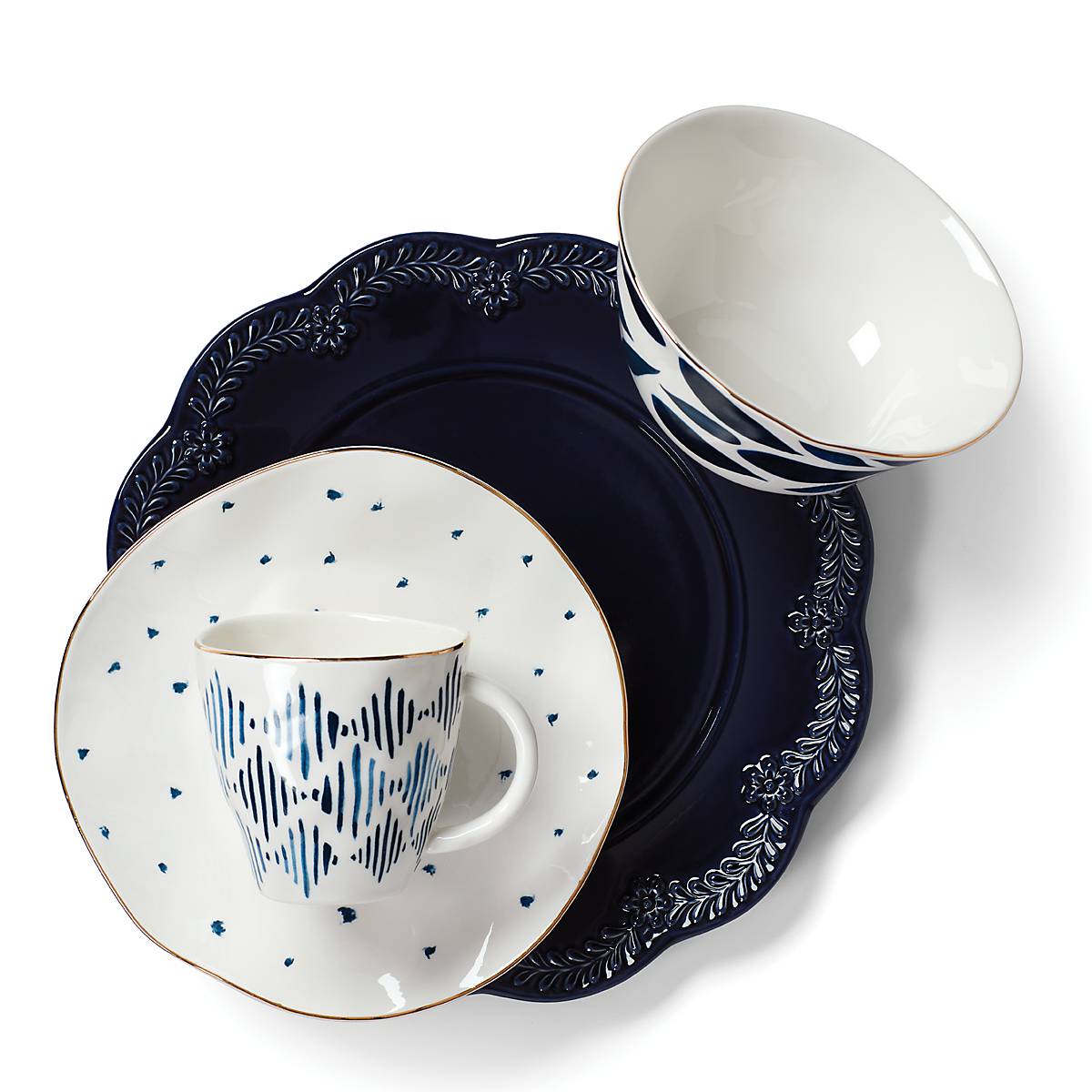 Blue Bay Dessert Mugs - Set of 4 VinylsBase