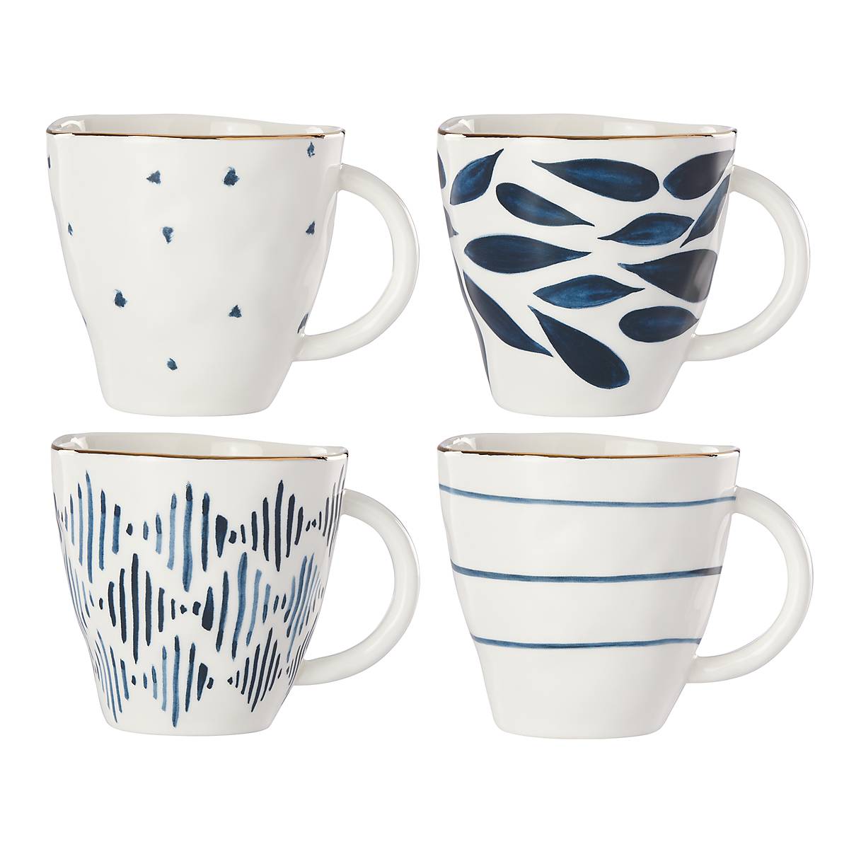 Blue Bay Dessert Mugs - Set of 4 VinylsBase
