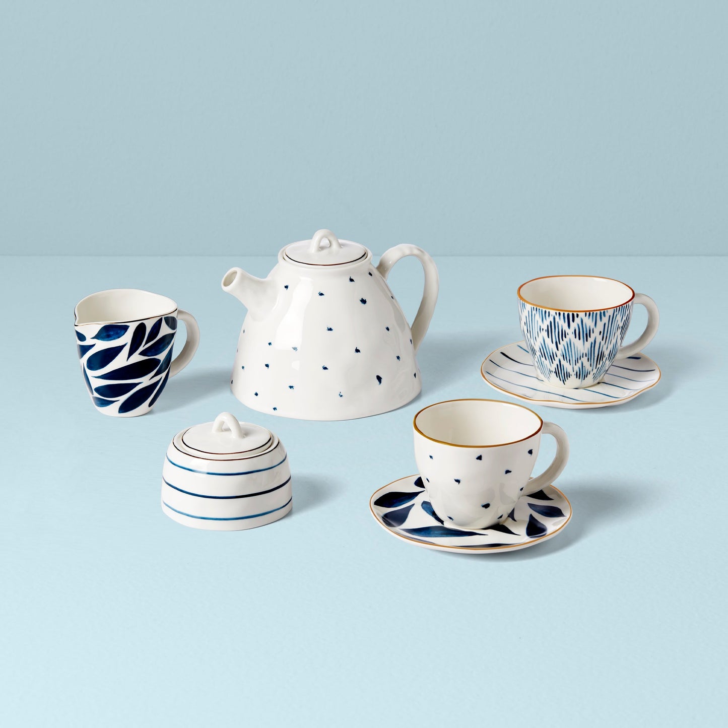 Blue Bay 9-Piece Tea Set VinylsBase