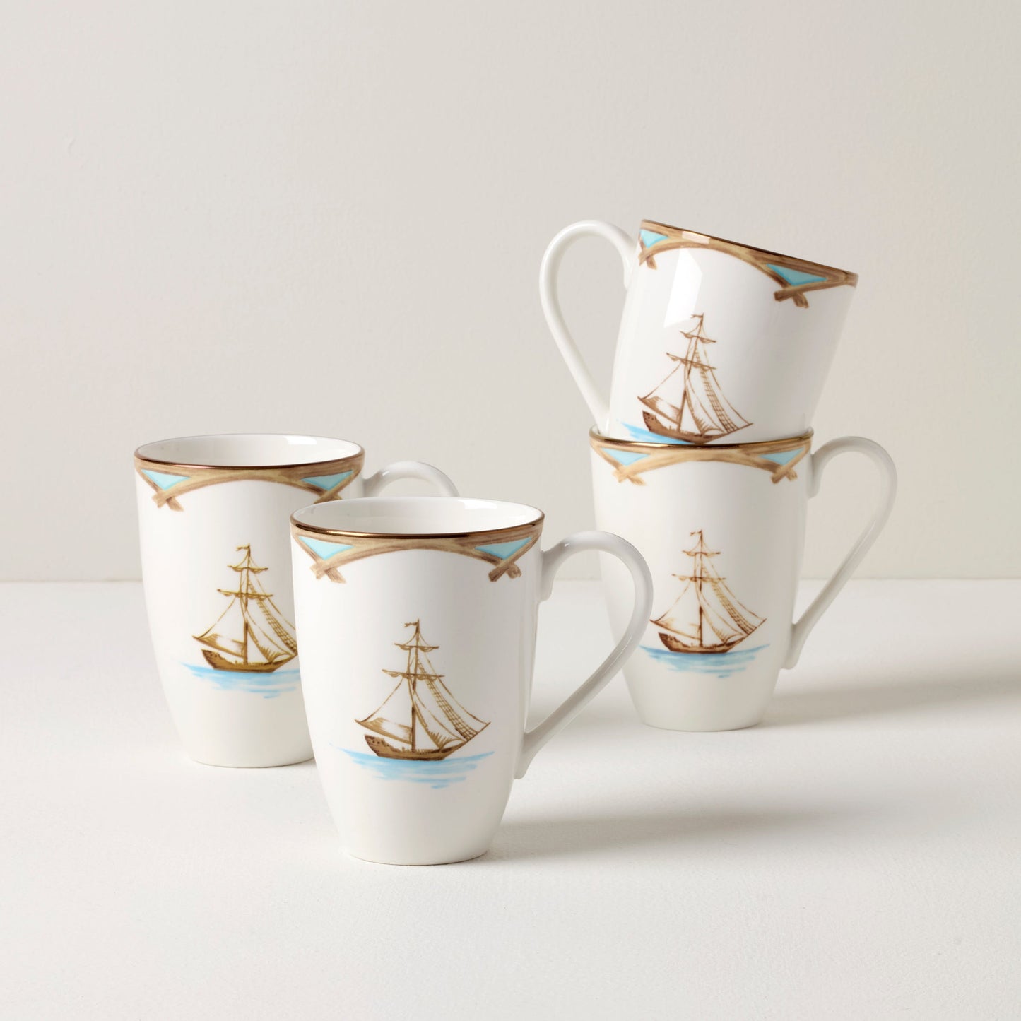 British Colonial Tradewind Mugs - Set of 4 VinylsBase