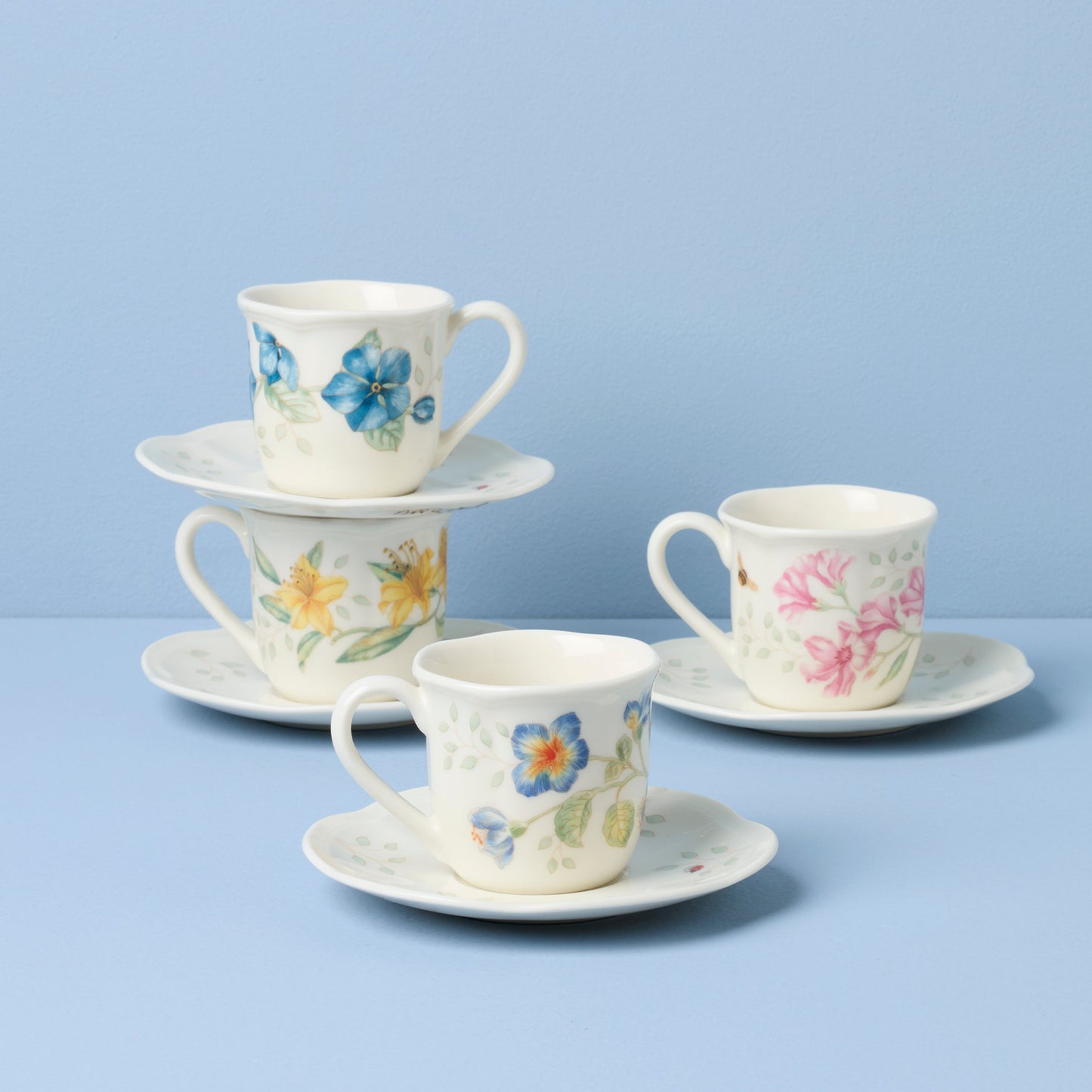 Butterfly Meadow Espresso Cup & Saucers - Set of 4 VinylsBase