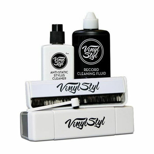 Ultimate Vinyl Record Care Brushes And Fluid Kit vinylsbase