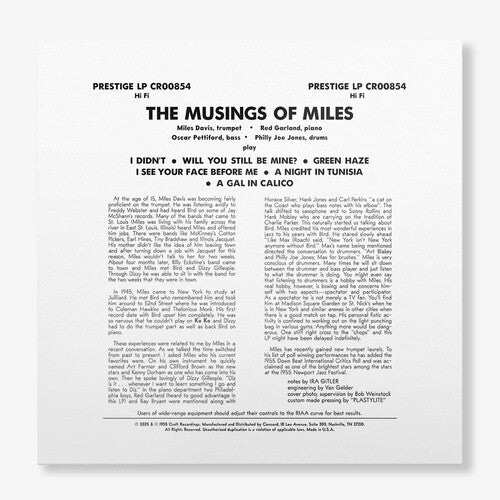 The Musings Of Miles [LP 180 Gram Original Jazz Classics Series] vinylsbase
