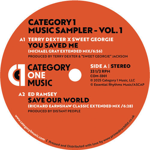Category 1 Music Sampler Vol. 1 [12" Vinyl] vinylsbase