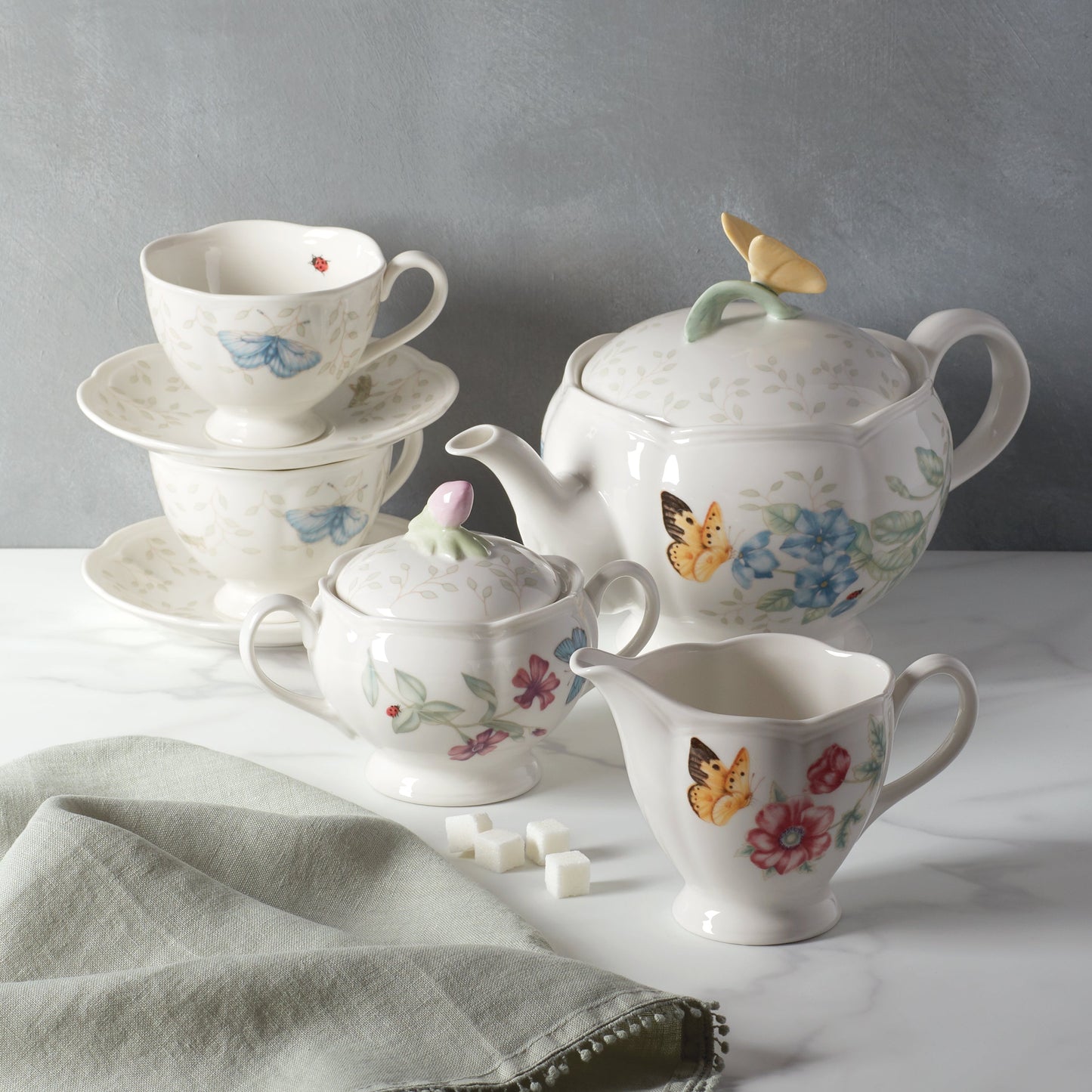 Butterfly Meadow 7-Piece Tea Set VinylsBase