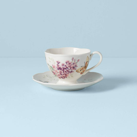Butterfly Meadow Orange Sulphur Cup and Saucer VinylsBase