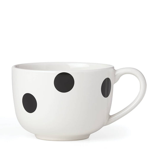 Deco Dot Black Latte Mug VinylsBase