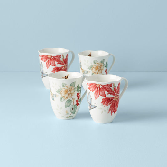Butterfly Meadow Holiday Mugs - Set of 4 VinylsBase