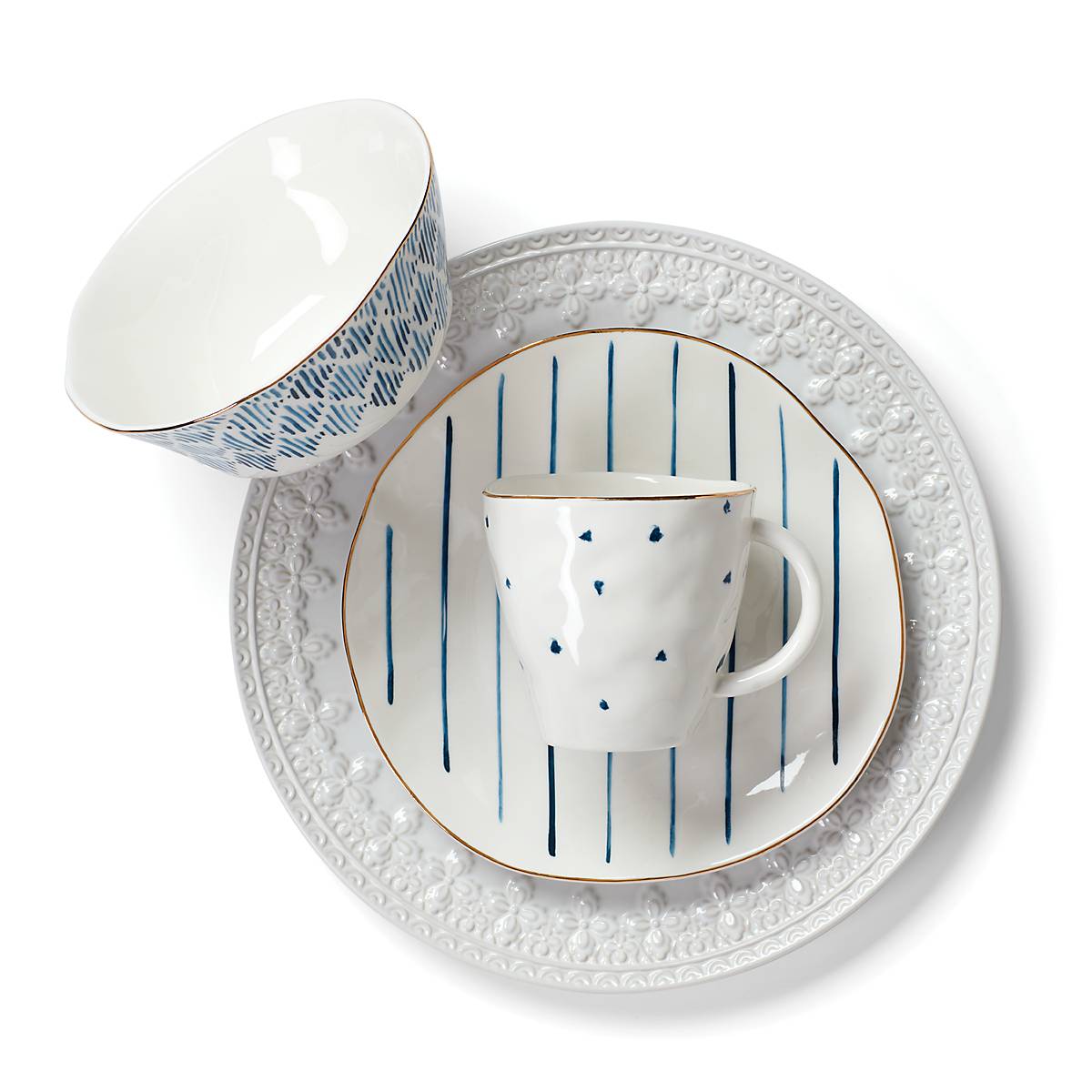 Blue Bay Dessert Mugs - Set of 4 VinylsBase