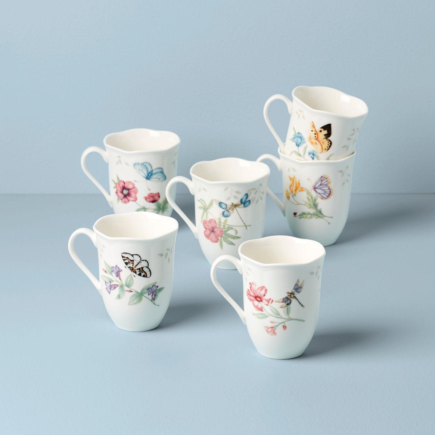 Butterfly Meadow Mugs - Set of 6 VinylsBase