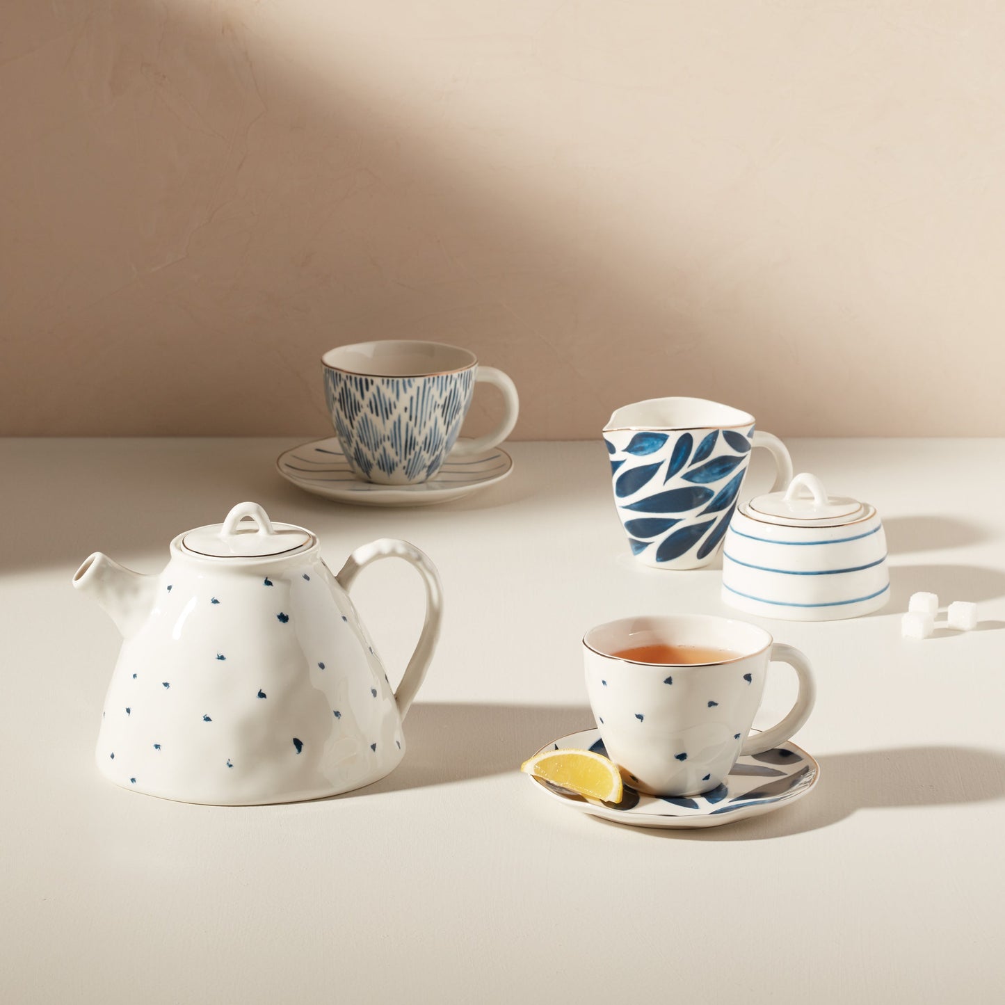 Blue Bay 9-Piece Tea Set VinylsBase