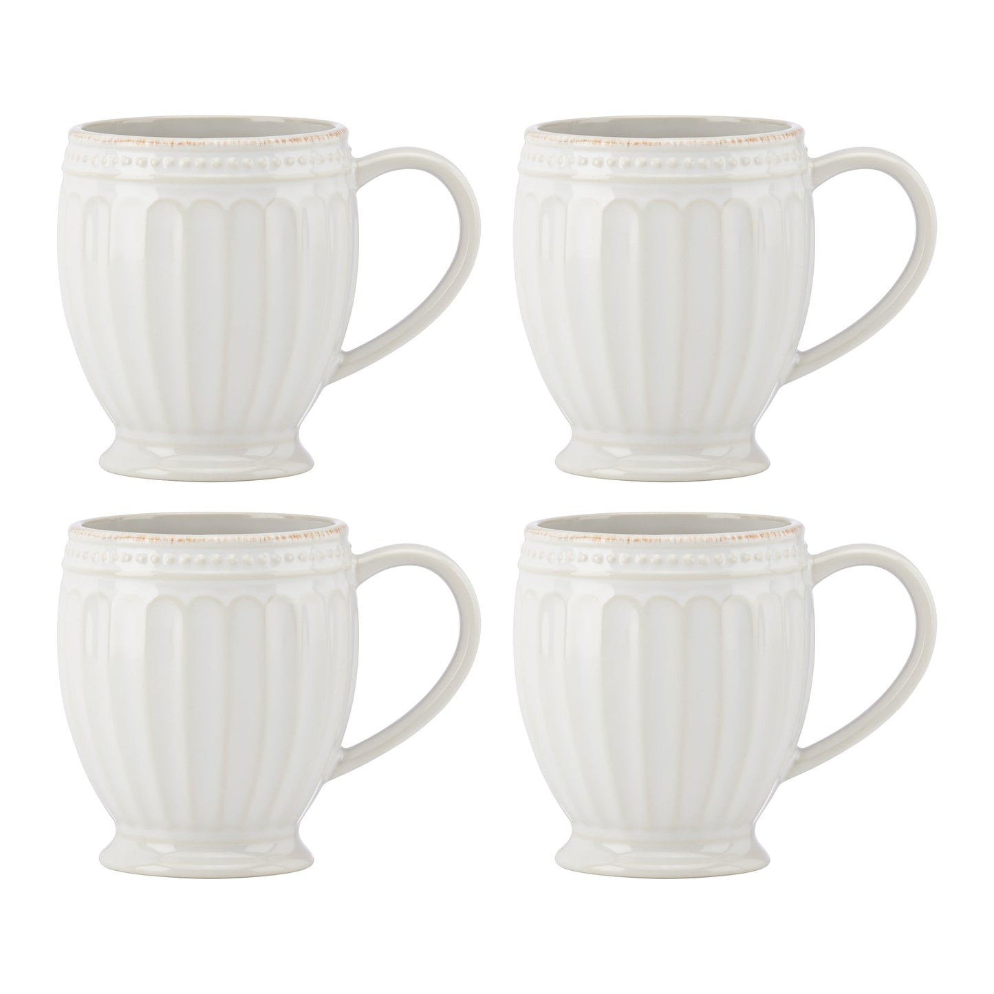 French Perle Groove Mugs - Set of 4 VinylsBase