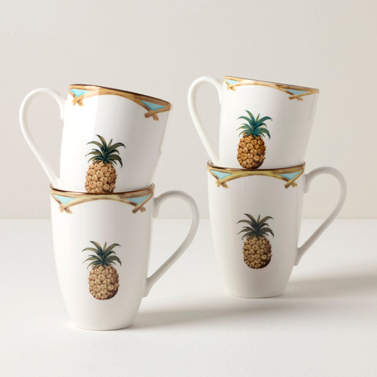 British Colonial Bamboo Mugs - Set of 4 VinylsBase