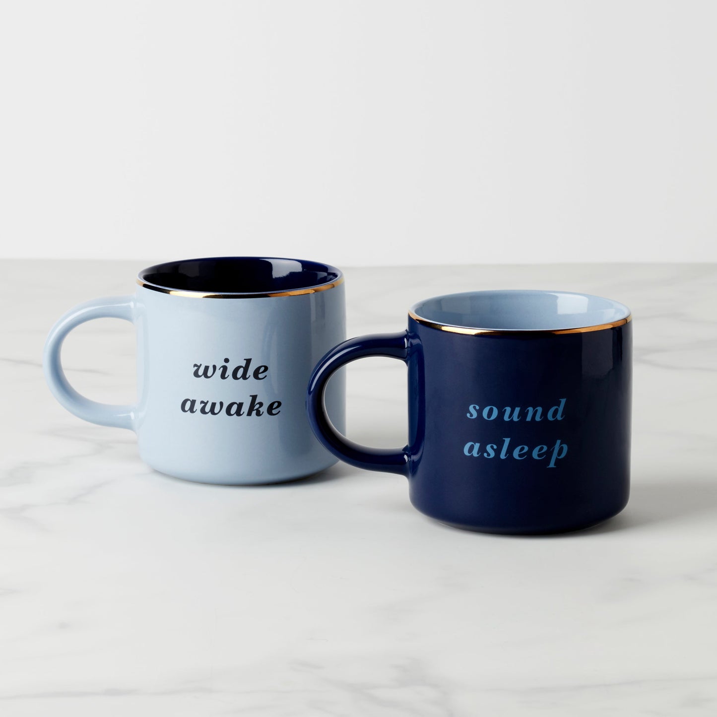 Two of a Kind Wide Awake & Sound Asleep Mugs - Set of 2 VinylsBase