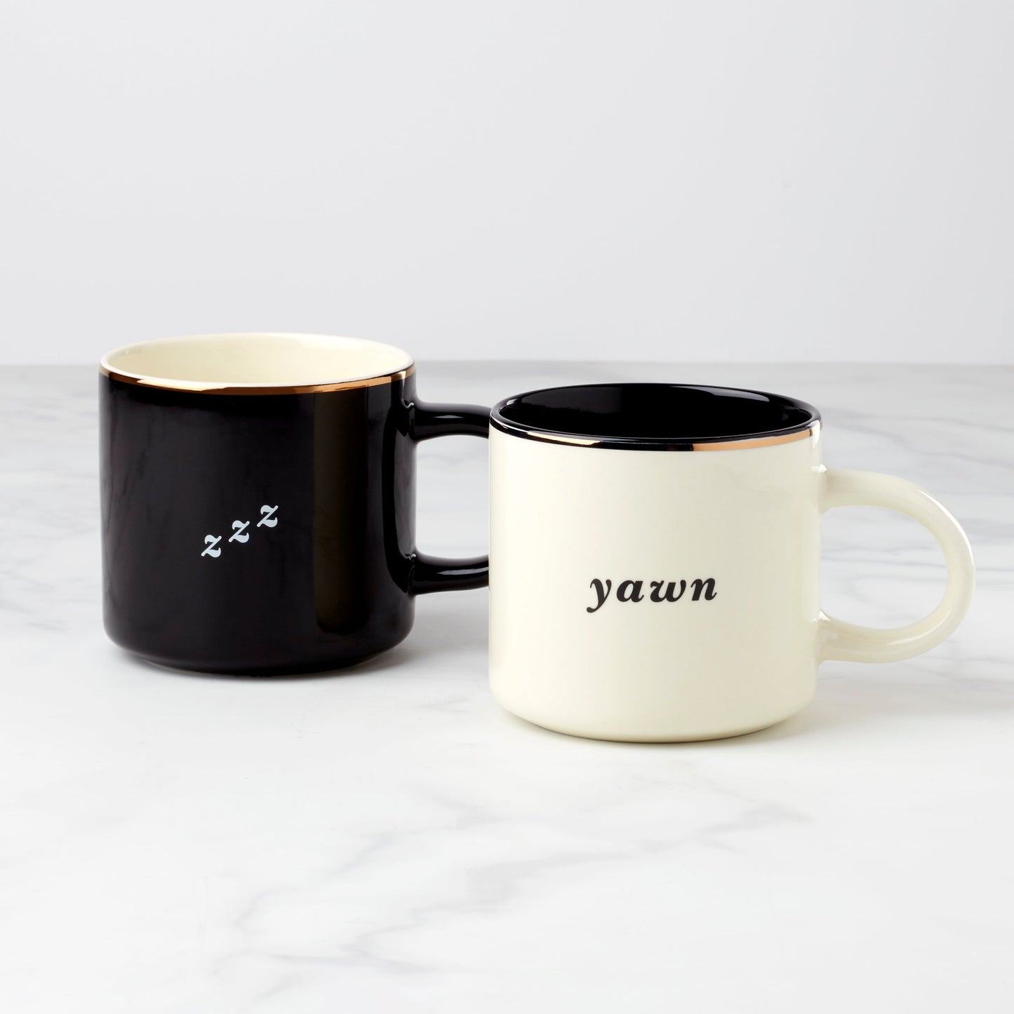 Two of a Kind Yawn & Zzz Mugs - Set of 2 VinylsBase