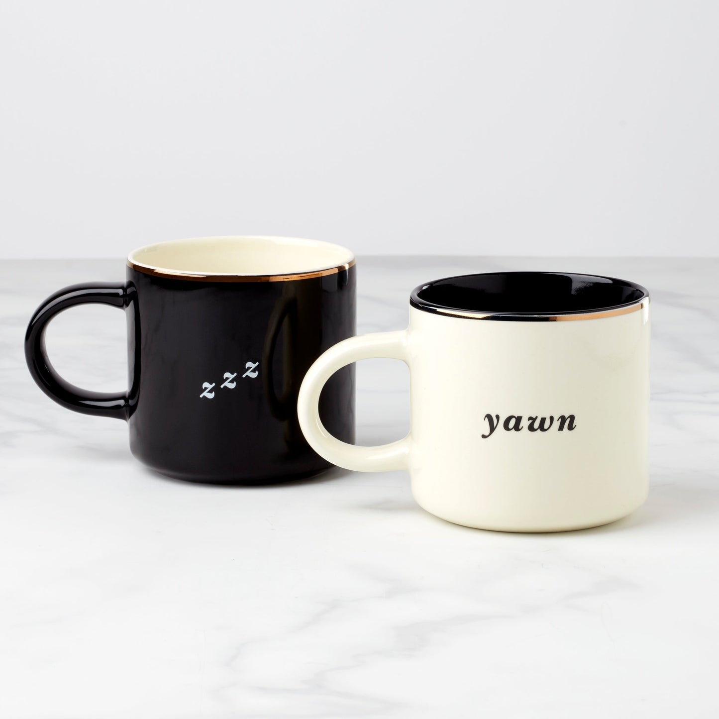 Two of a Kind Yawn & Zzz Mugs - Set of 2 VinylsBase