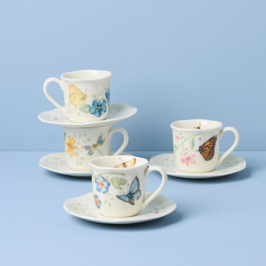 Butterfly Meadow Espresso Cup & Saucers - Set of 4 VinylsBase