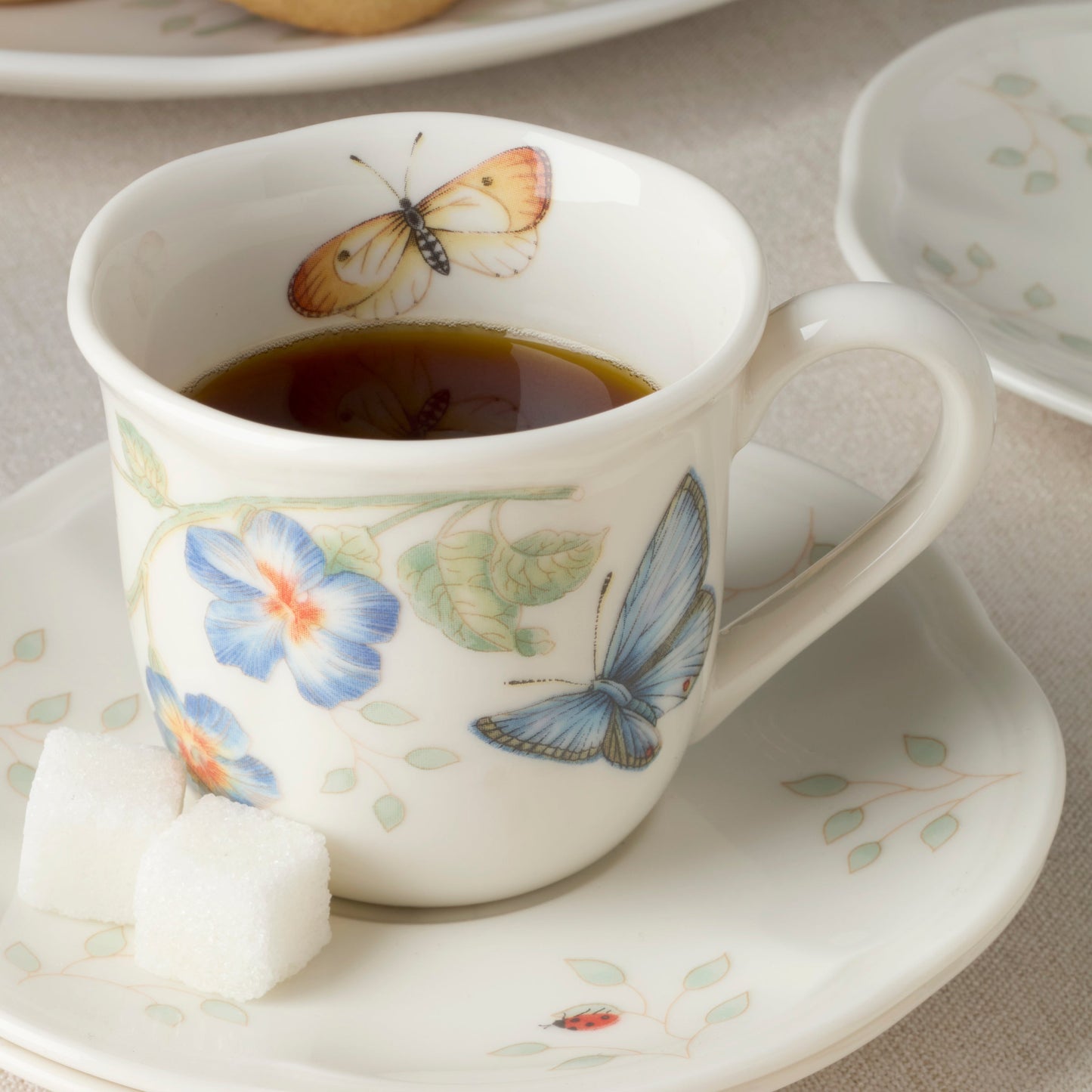 Butterfly Meadow Espresso Cup & Saucers - Set of 4 VinylsBase