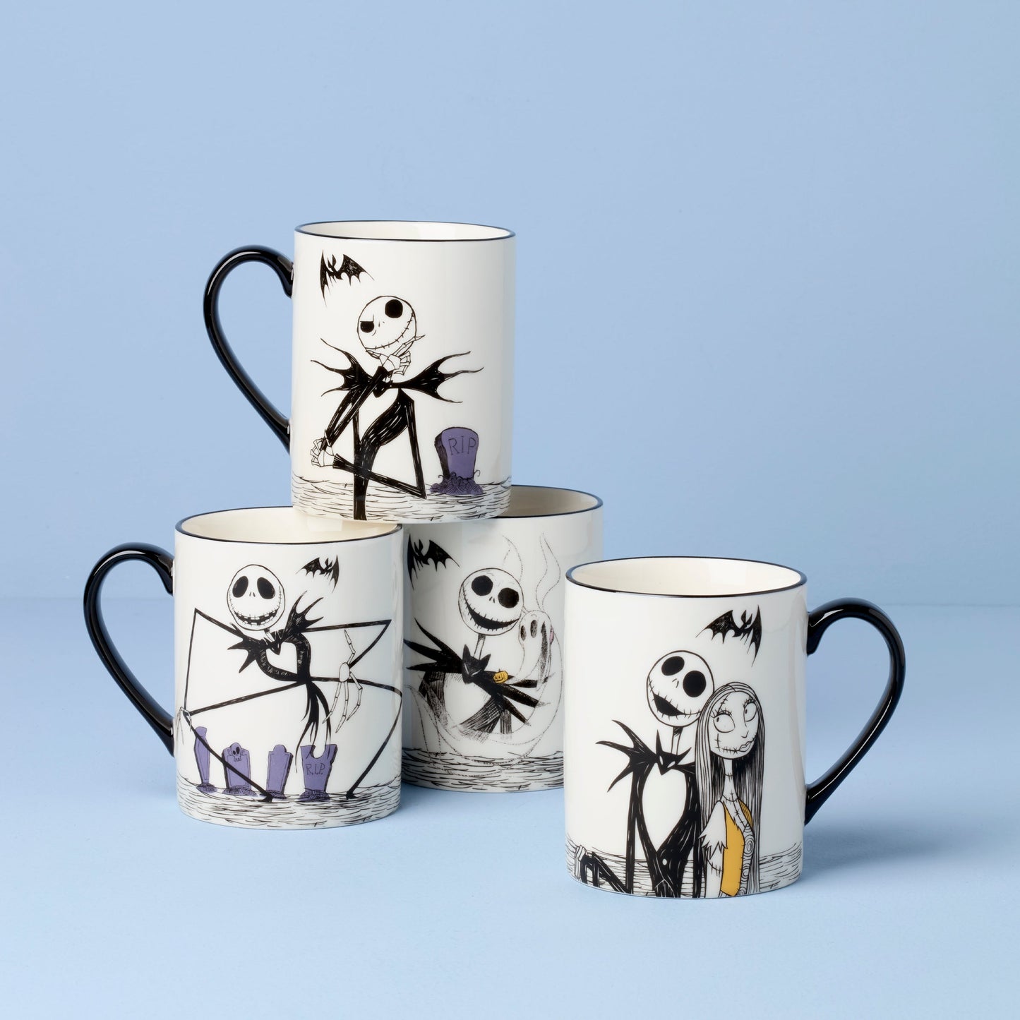 The Nightmare Before Christmas Mugs - Set of 4 VinylsBase