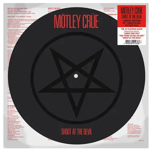 Shout At The Devil [Picture Disc Vinyl] vinylsbase