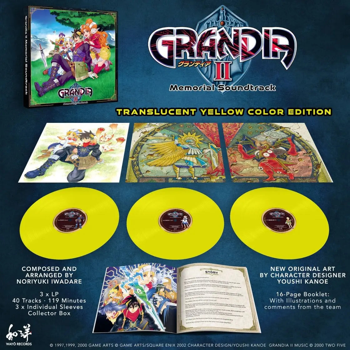 Grandia II Memorial (Soundtrack) [Yellow Vinyl 3LP] vinylsbase