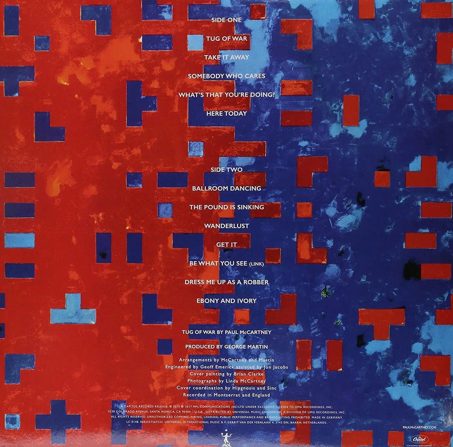 Tug of War [Blue Vinyl] vinylsbase