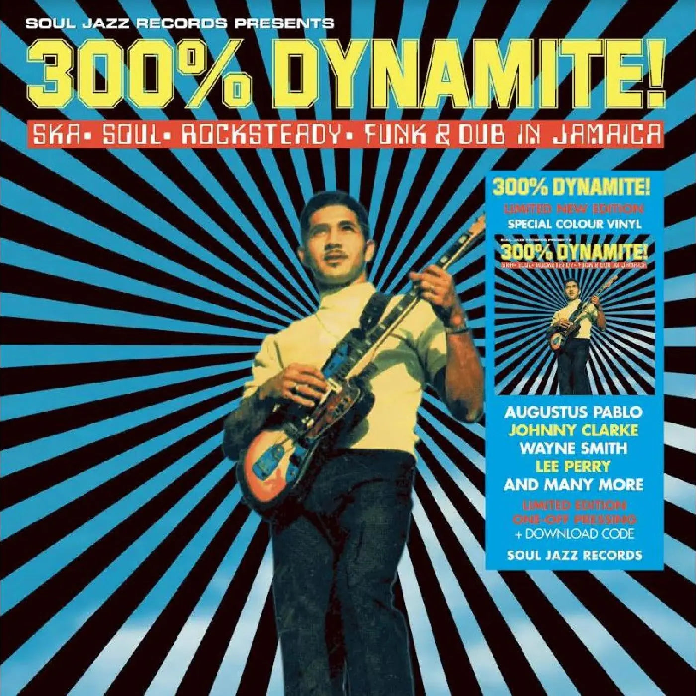 300% Dynamite! Ska, Soul, Rocksteady, Funk and Dub in Jamaica [2LP Translucent Blue Vinyl] vinylsbase
