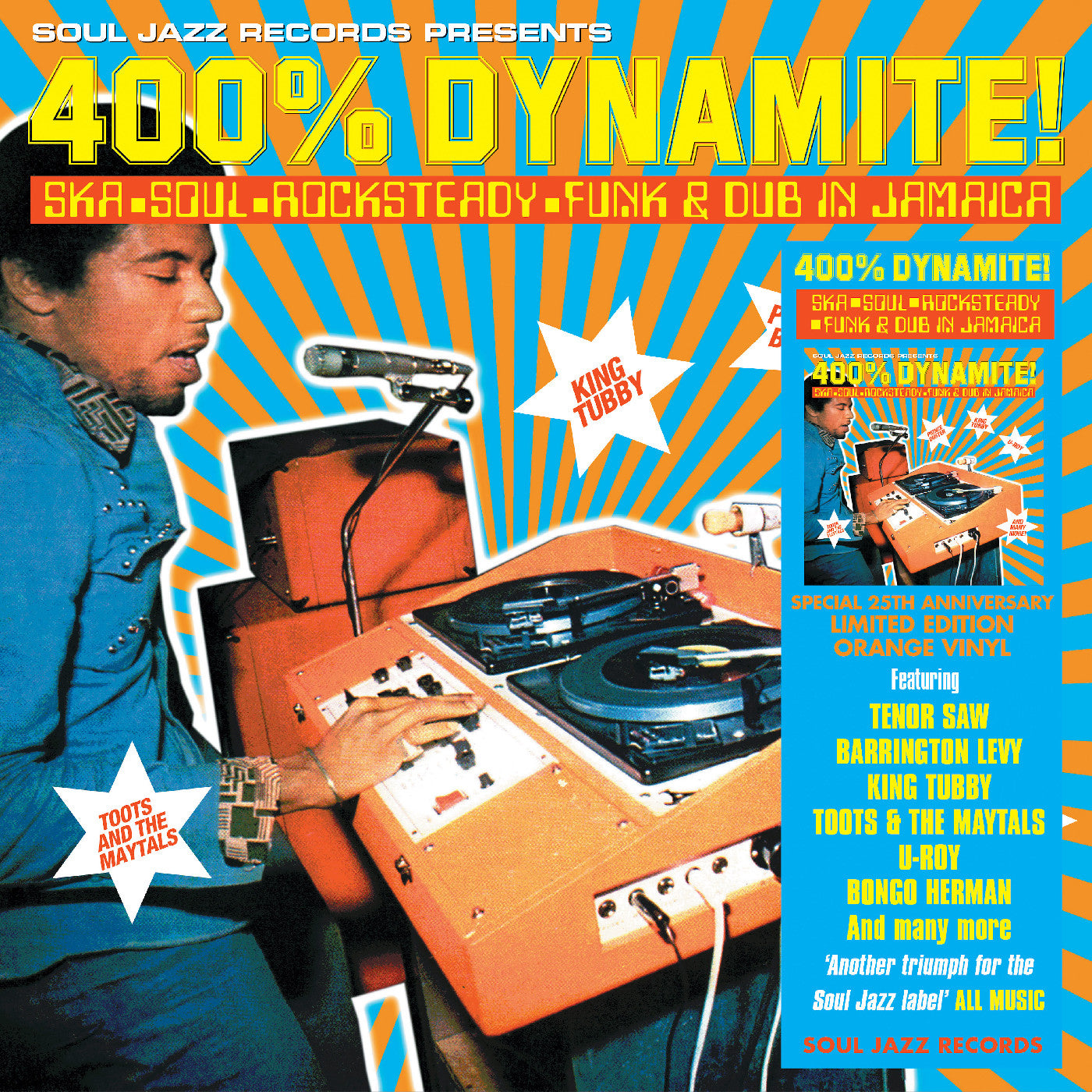 400% Dynamite! Ska Soul Rocksteady Funk And Dub In Jamaipreorder cassette Orange Vinyl [2LP Orange Vinyl Previously Unreleased Tracks] vinylsbase