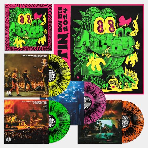 King Gizzard Live In Austin 24 [4LP Neon Splatter Vinyl Box Set] vinylsbase